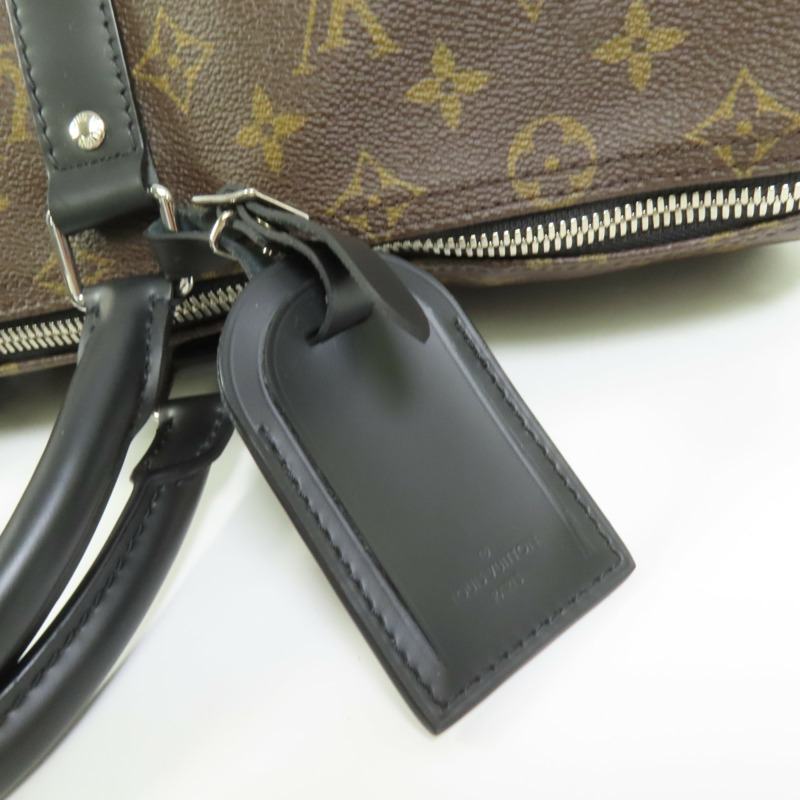 LOUIS VUITTON Monogram Macassar Keepall Bandouliere 45手挽肩背兩用袋-8