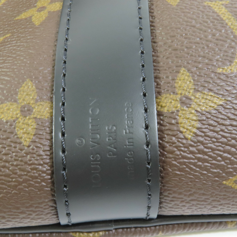 LOUIS VUITTON Monogram Macassar Keepall Bandouliere 45手挽肩背兩用袋-9