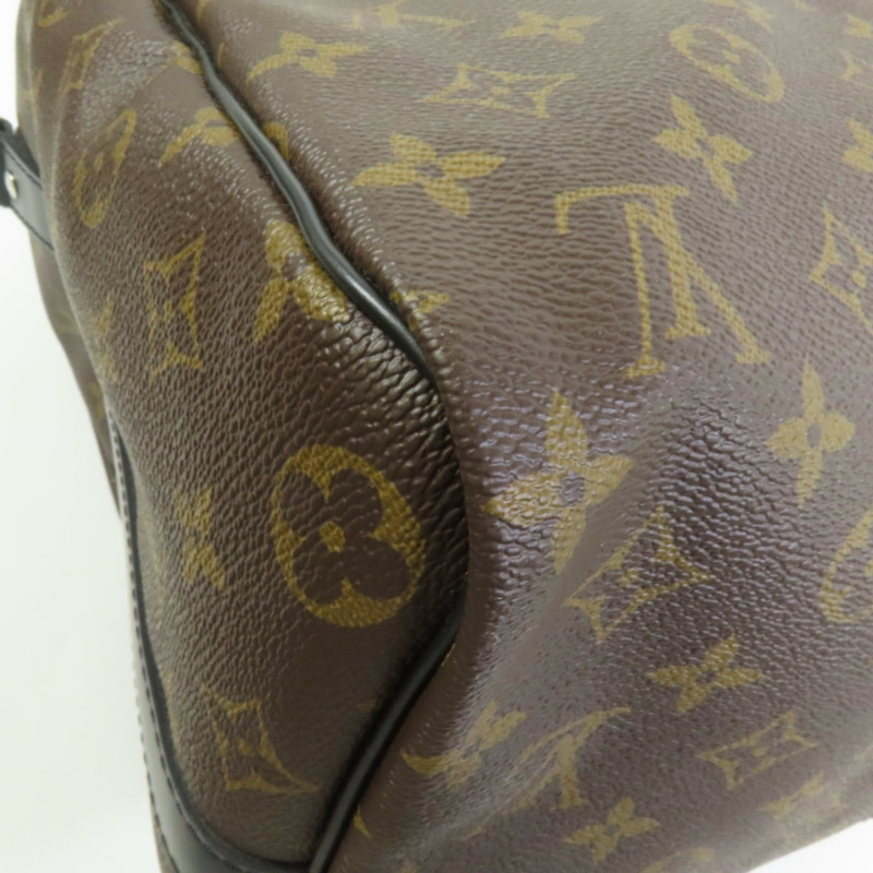 LOUIS VUITTON Monogram Macassar Keepall Bandouliere 45手挽肩背兩用袋-15