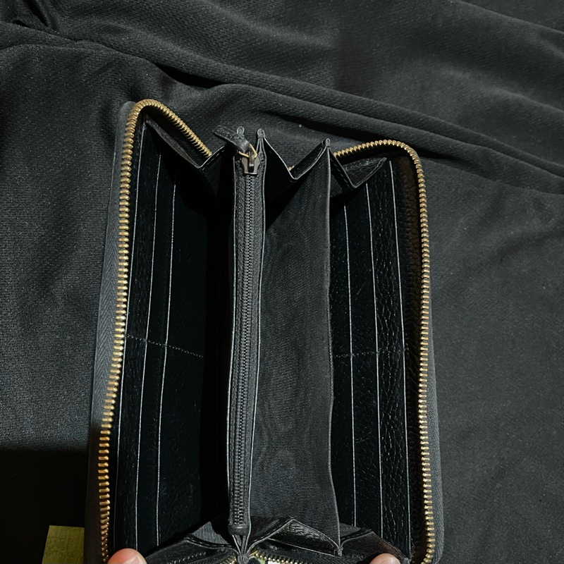 Gucci經典老花金釦長夾(附台灣購證)-2