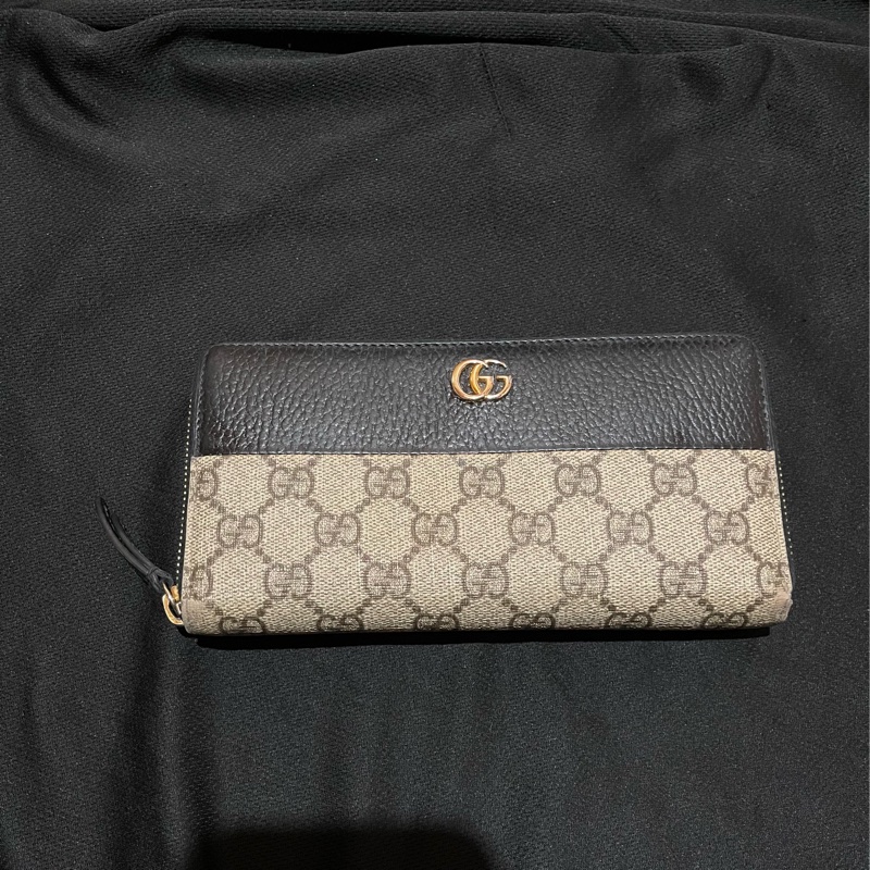 Gucci經典老花金釦長夾(附台灣購證)-3