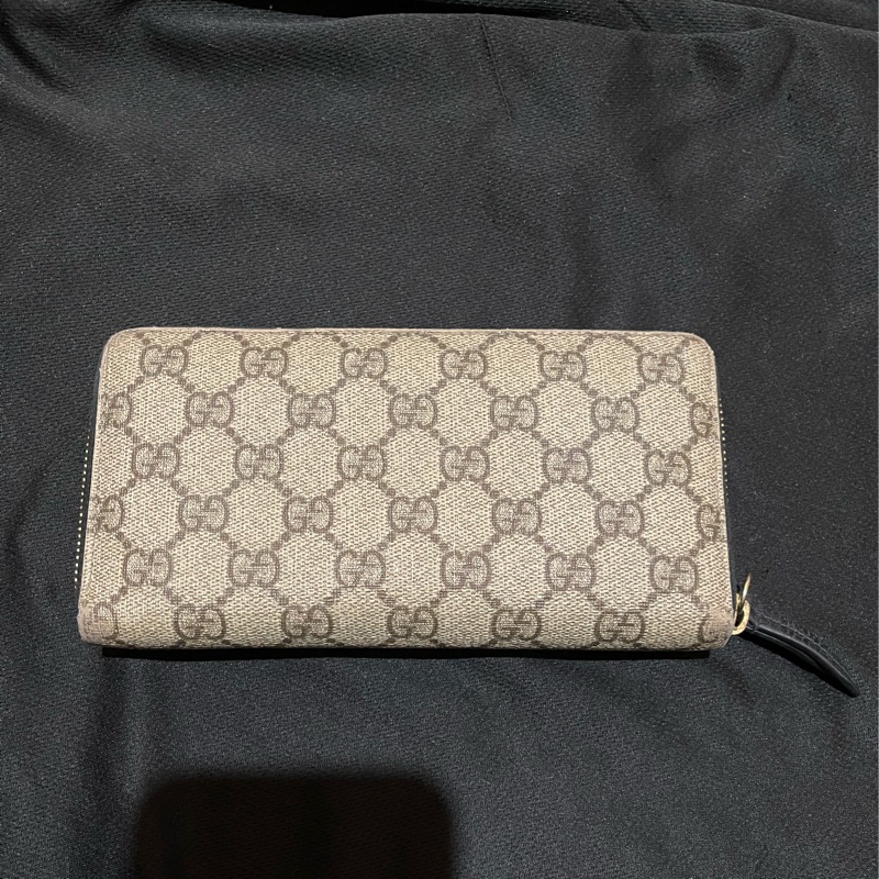 Gucci經典老花金釦長夾(附台灣購證)-6