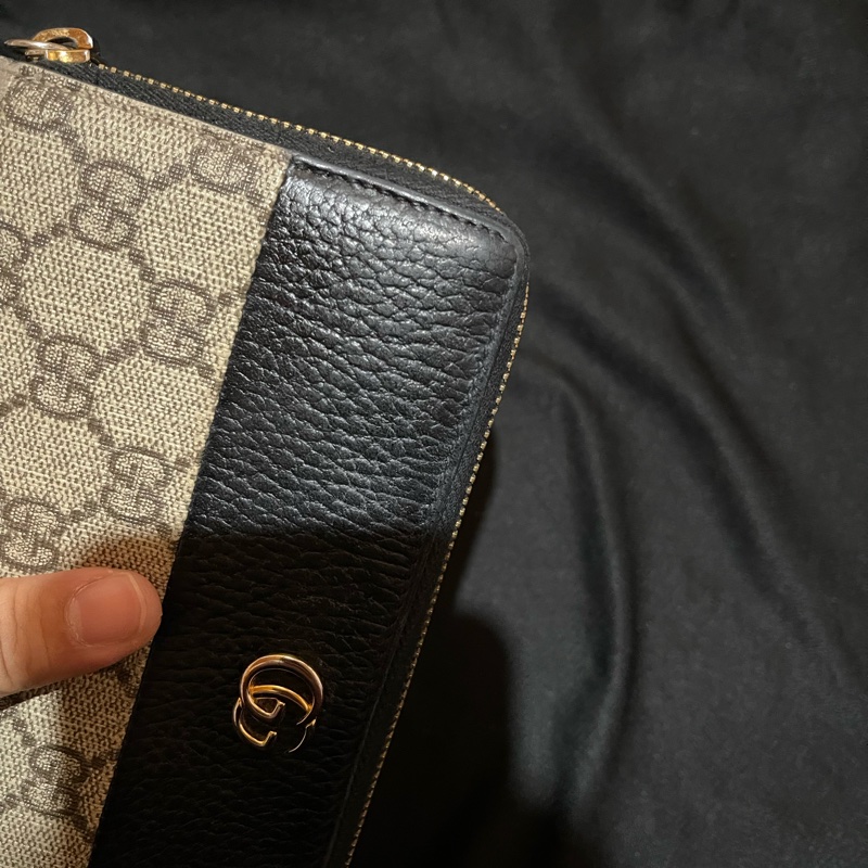 Gucci經典老花金釦長夾(附台灣購證)-7