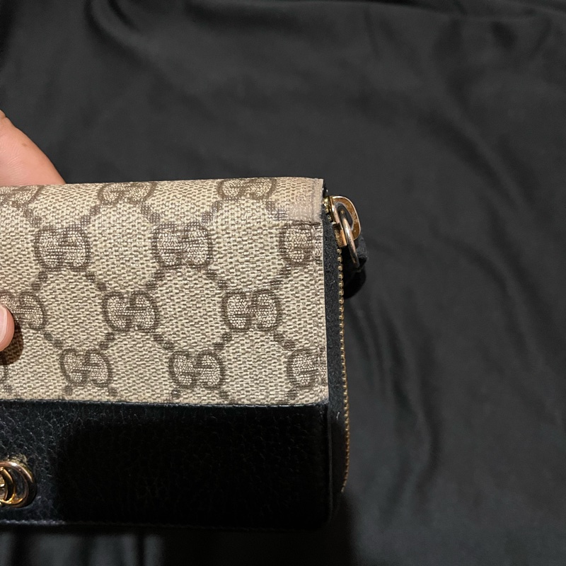 Gucci經典老花金釦長夾(附台灣購證)-9