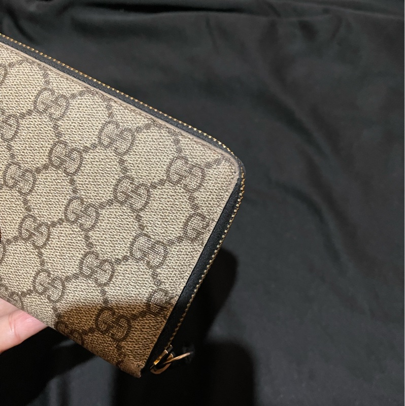 Gucci經典老花金釦長夾(附台灣購證)-11