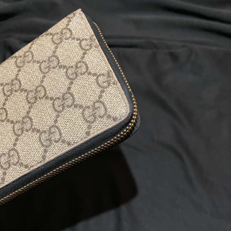Gucci經典老花金釦長夾(附台灣購證)-12