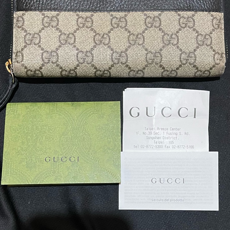Gucci經典老花金釦長夾(附台灣購證)-27