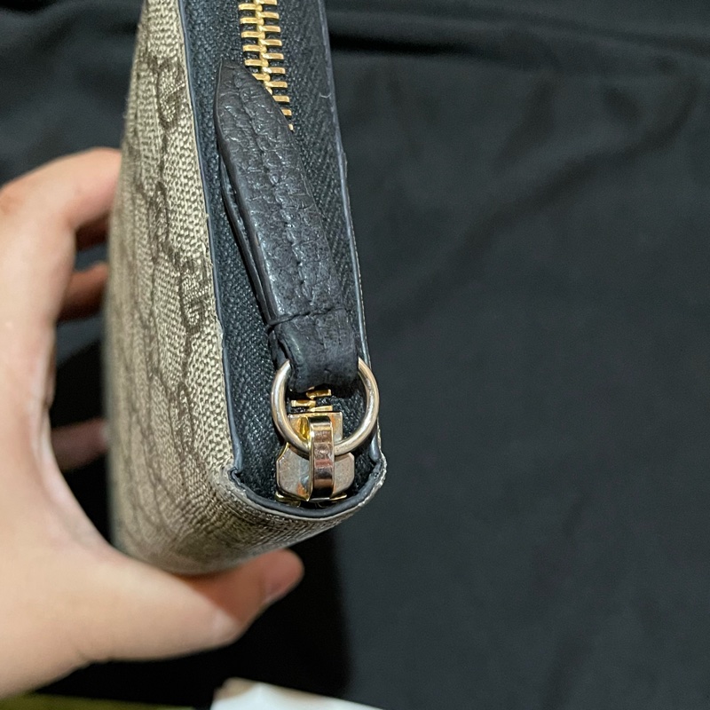 Gucci經典老花金釦長夾(附台灣購證)-30