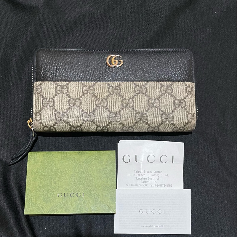 Gucci經典老花金釦長夾(附台灣購證)-31