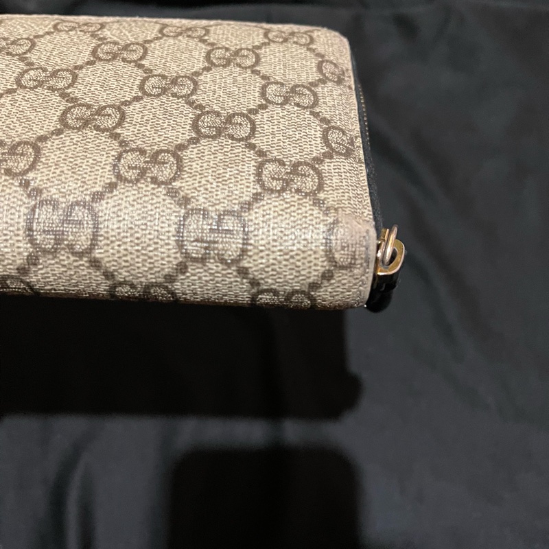 Gucci經典老花金釦長夾(附台灣購證)-36