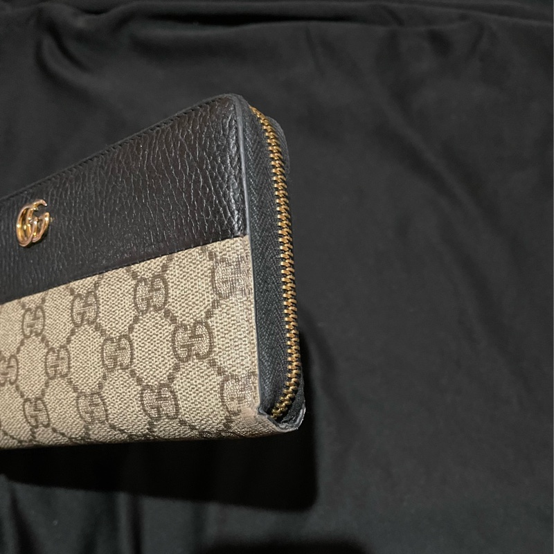 Gucci經典老花金釦長夾(附台灣購證)-42