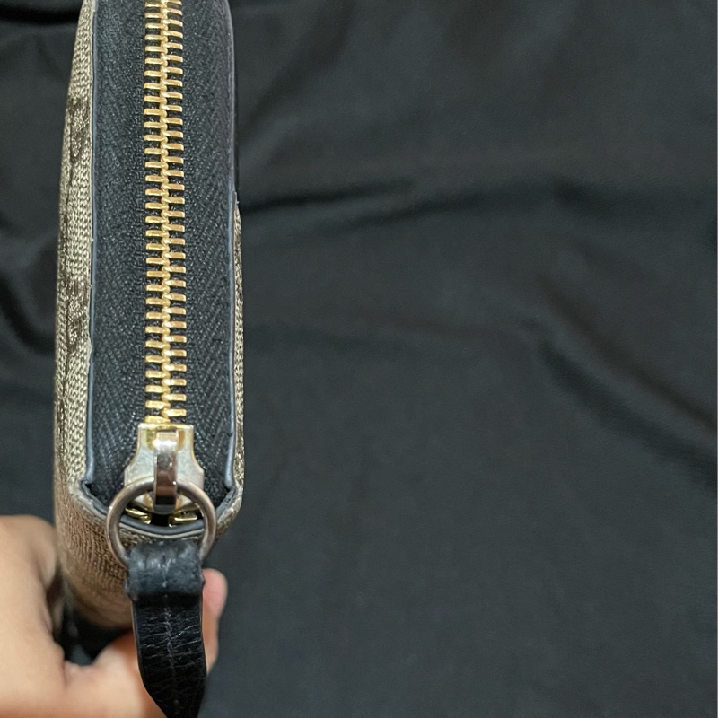 Gucci經典老花金釦長夾(附台灣購證)-54