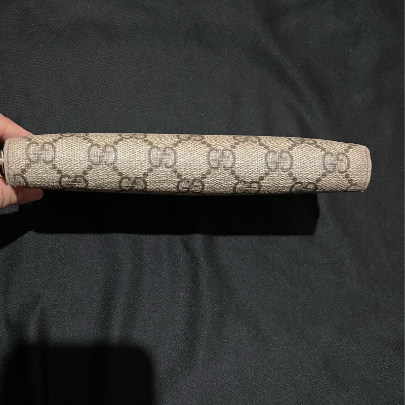 Gucci經典老花金釦長夾(附台灣購證)-55