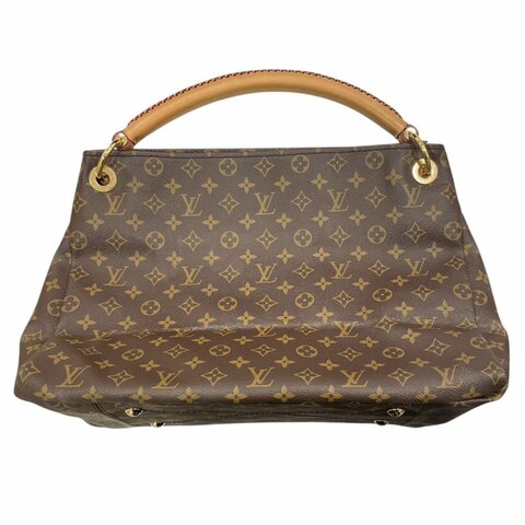 LOUIS VUITTON 路易威登 M40249  ARTSY MM 單肩背包 PVC帆布 MONOGRAM 老花 棕色 金釦