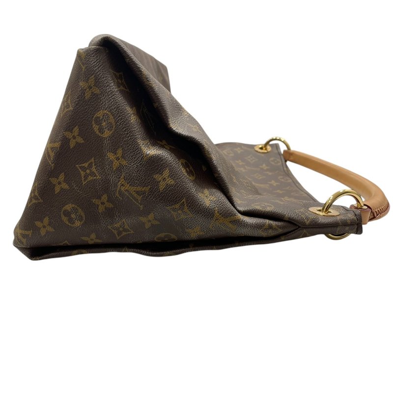 LOUIS VUITTON 路易威登 M40249 ARTSY MM 單肩背包 PVC帆布 MONOGRAM 老花 棕色 金釦-3