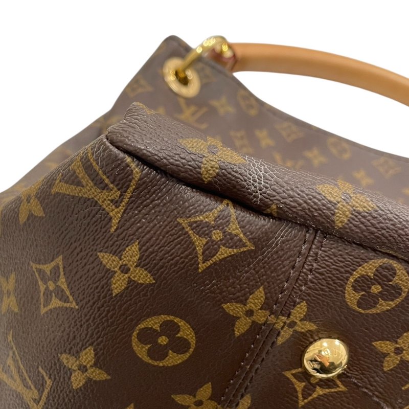 LOUIS VUITTON 路易威登 M40249 ARTSY MM 單肩背包 PVC帆布 MONOGRAM 老花 棕色 金釦-5