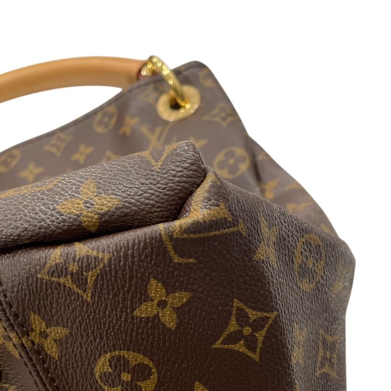 LOUIS VUITTON 路易威登 M40249 ARTSY MM 單肩背包 PVC帆布 MONOGRAM 老花 棕色 金釦-6