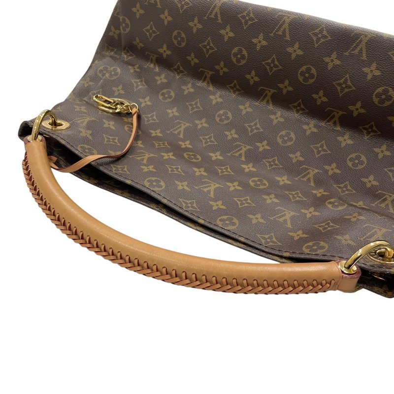 LOUIS VUITTON 路易威登 M40249 ARTSY MM 單肩背包 PVC帆布 MONOGRAM 老花 棕色 金釦-9
