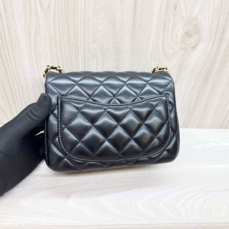 CHANEL超新爆款✨黑金羊皮金球方胖 AS1786(超難買的金球)-4