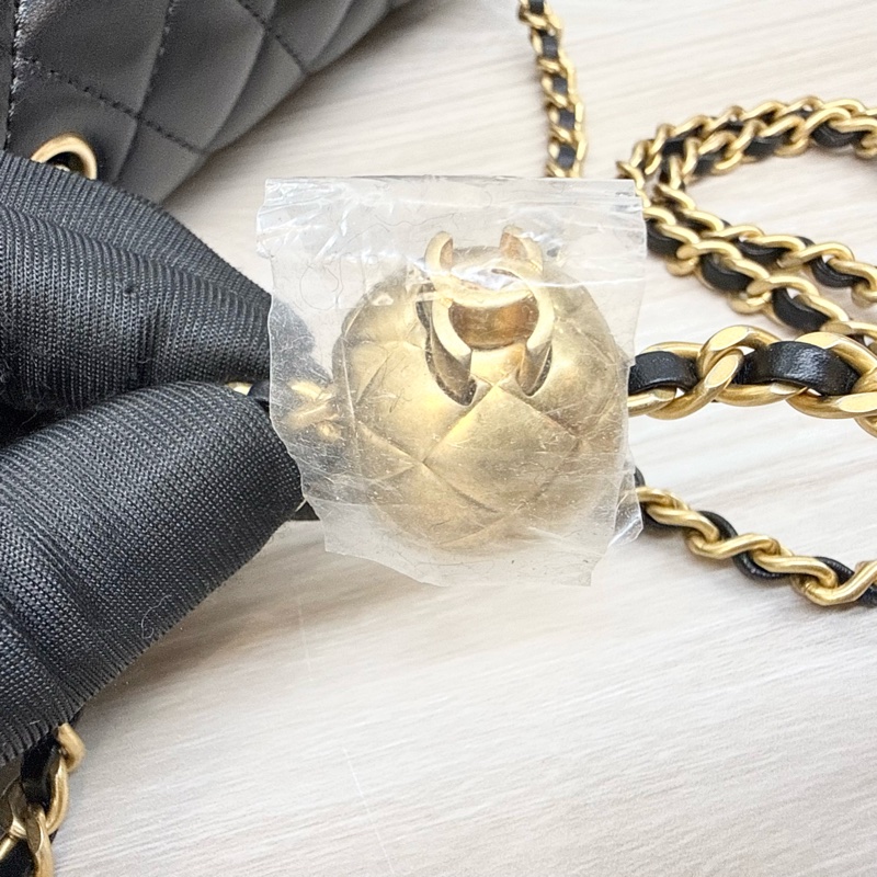 CHANEL超新爆款✨黑金羊皮金球方胖 AS1786(超難買的金球)-13