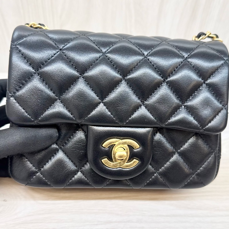 CHANEL超新爆款✨黑金羊皮金球方胖 AS1786(超難買的金球)-20