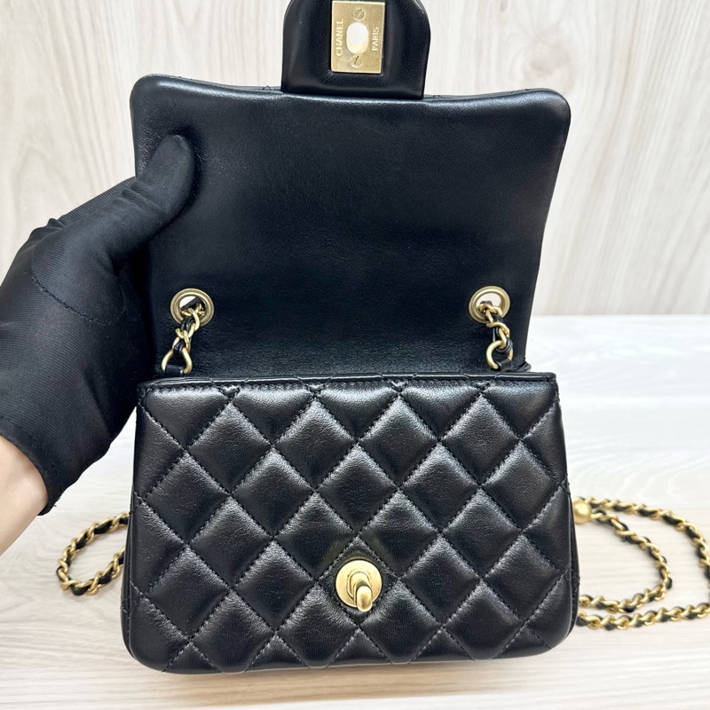 CHANEL超新爆款✨黑金羊皮金球方胖 AS1786(超難買的金球)-21