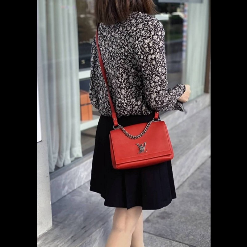 💜 LV Lockme bag 紅色-0