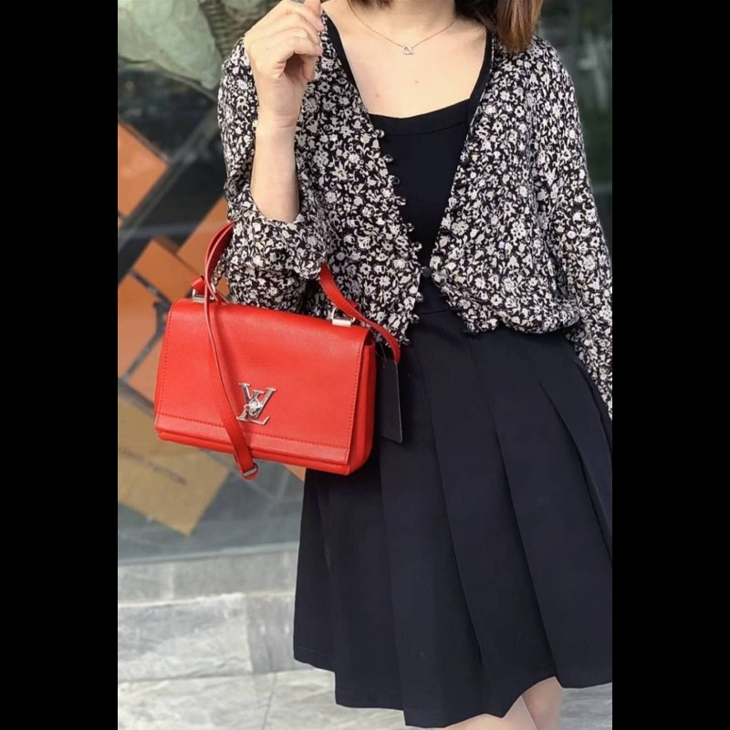 💜 LV Lockme bag 紅色-1