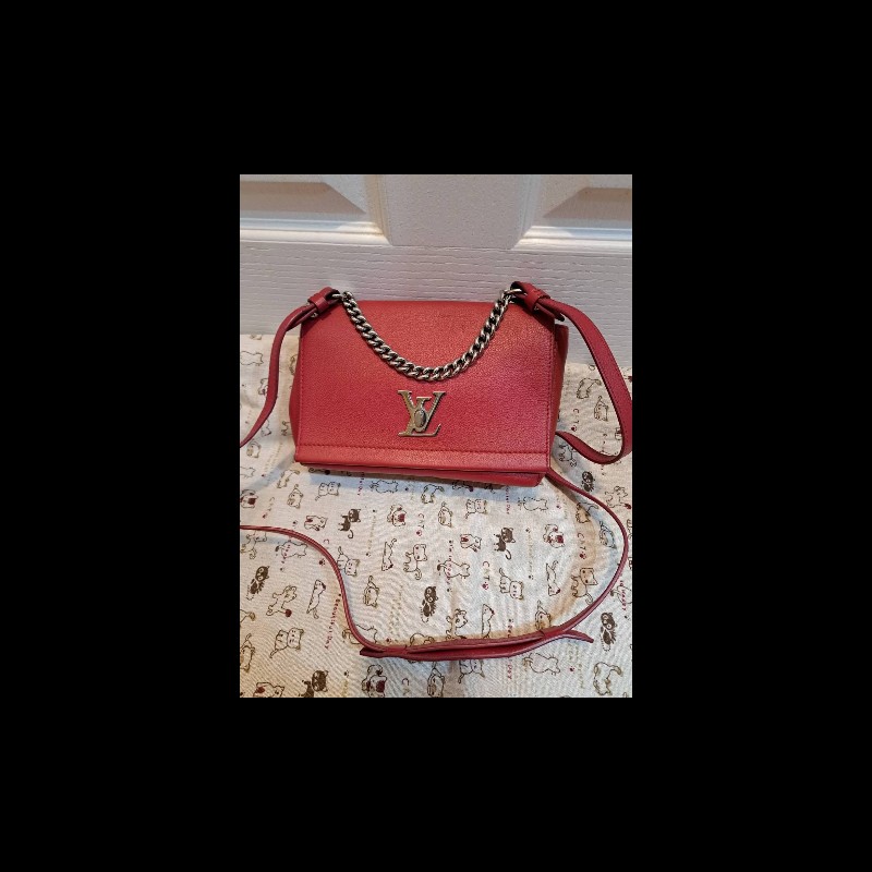 💜 LV Lockme bag 紅色-5