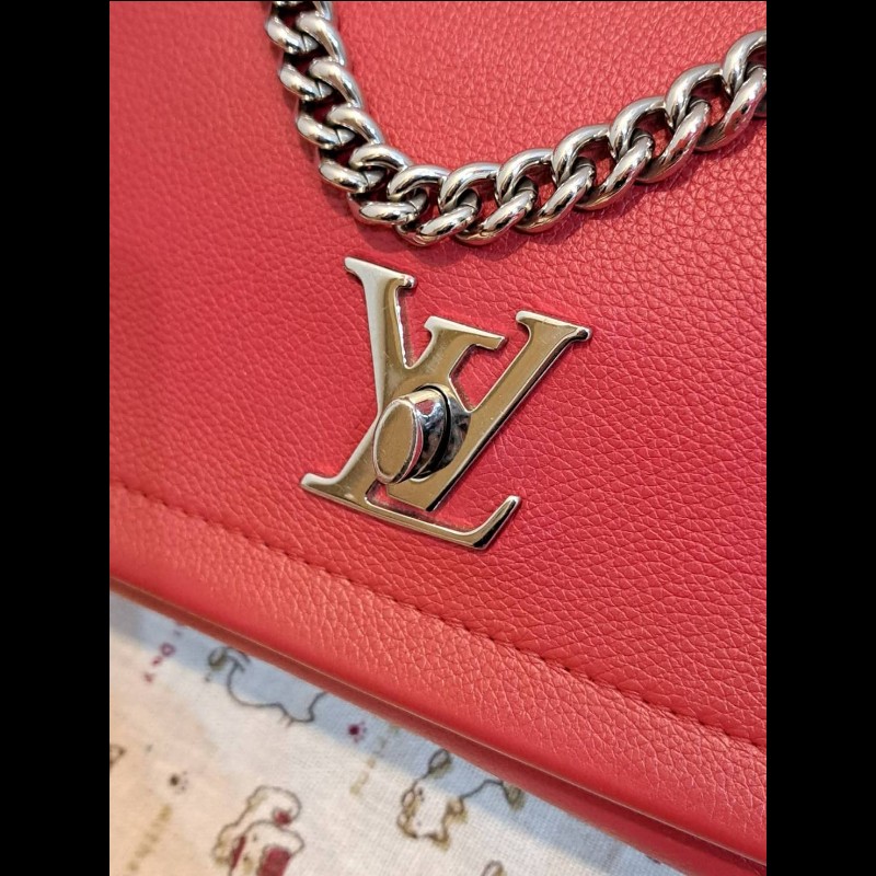 💜 LV Lockme bag 紅色-16