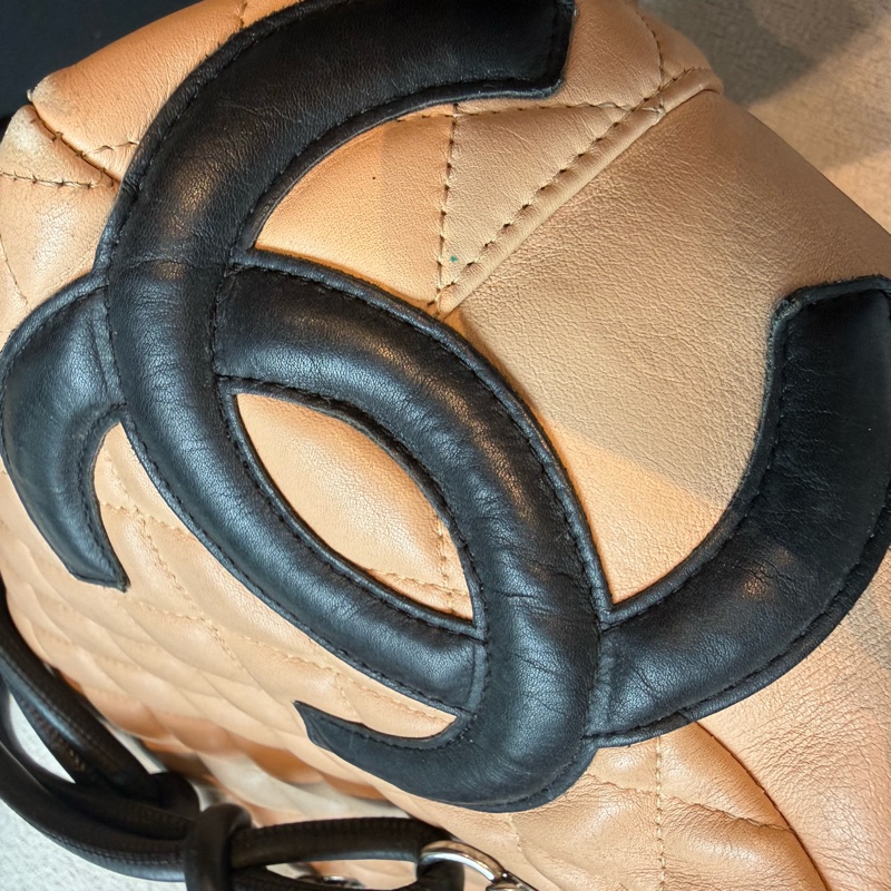 Chanel 黑米色經典康朋包-4