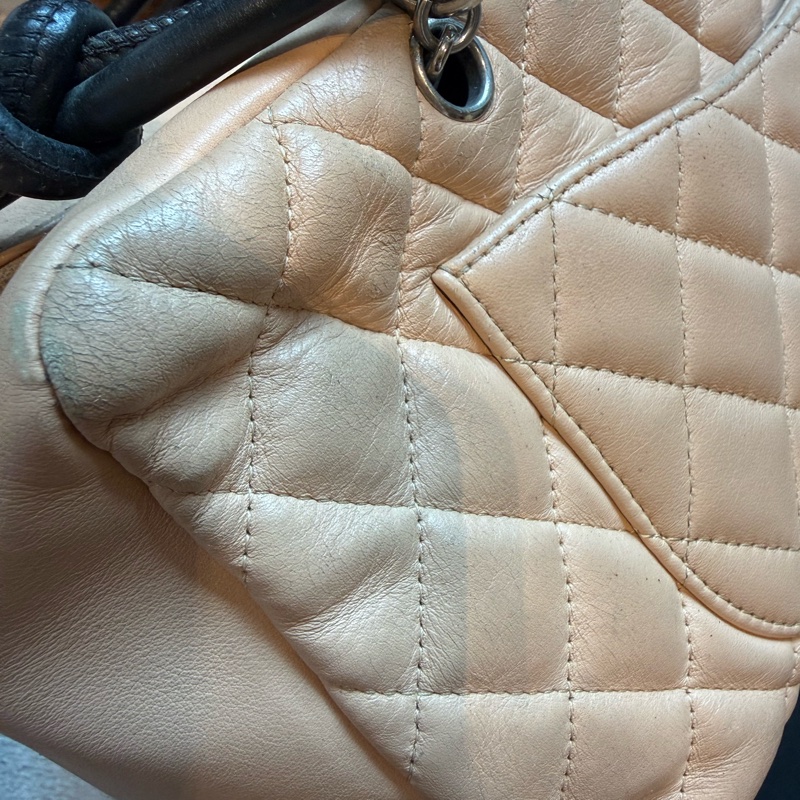 Chanel 黑米色經典康朋包-6