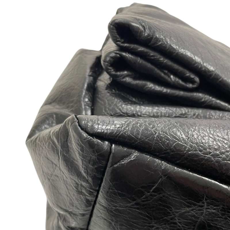 BALENCIAGA 巴黎世家 765945 MONACO MEDIUM 鍊條肩背包 中號 皮革 黑色 金釦-6