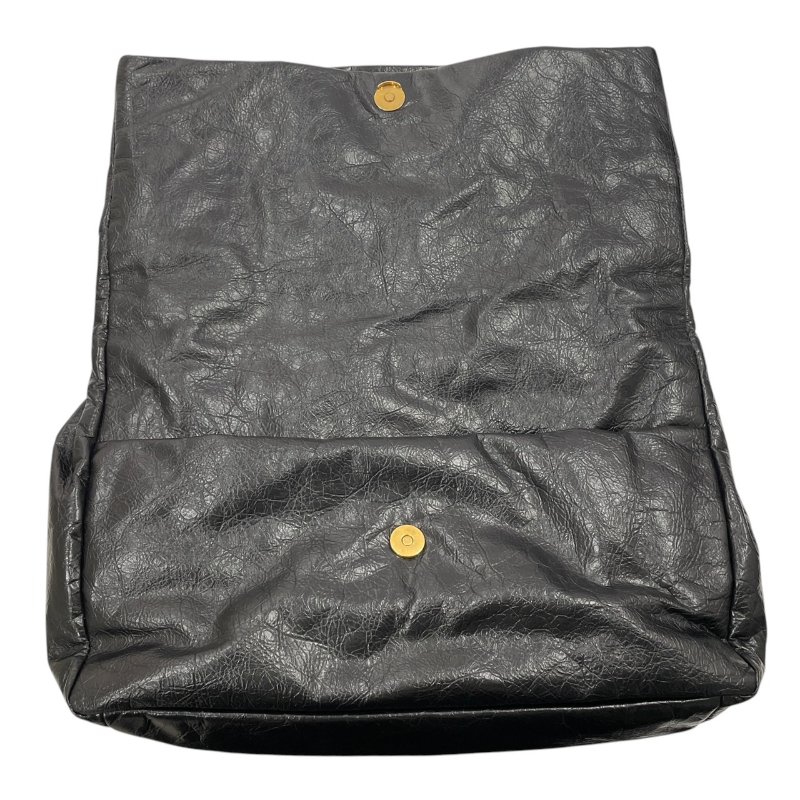 BALENCIAGA 巴黎世家 765945 MONACO MEDIUM 鍊條肩背包 中號 皮革 黑色 金釦-12