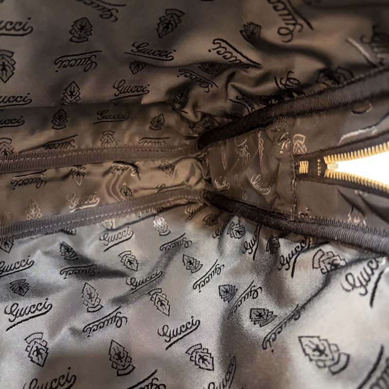 GUCCI 208468 深咖 金釦 牛皮 壓紋 公事包 手提包 電腦包-39