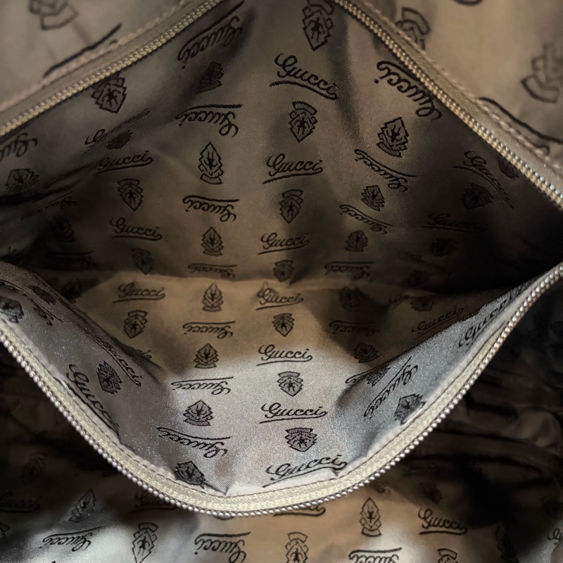 GUCCI 208468 深咖 金釦 牛皮 壓紋 公事包 手提包 電腦包-46