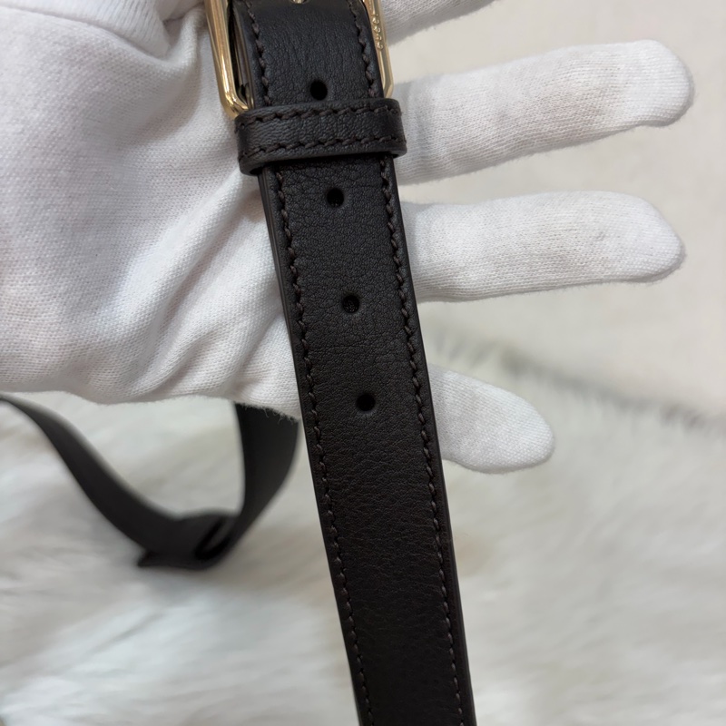 GUCCI 208468 深咖 金釦 牛皮 壓紋 公事包 手提包 電腦包-51