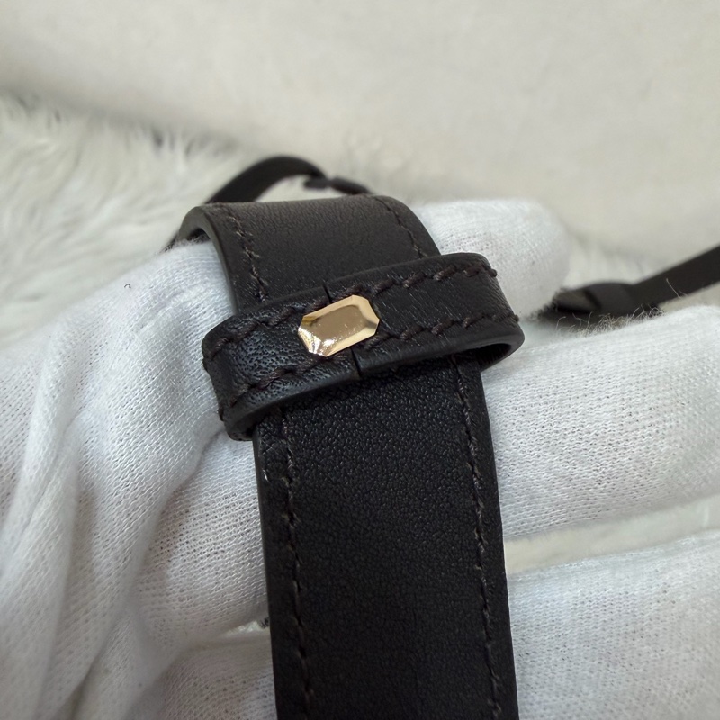 GUCCI 208468 深咖 金釦 牛皮 壓紋 公事包 手提包 電腦包-57