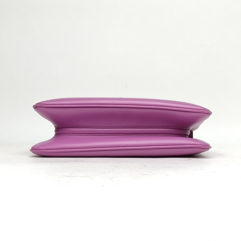 GUCCI 紫色牛皮金扣Zumi虎頭信封包27-3