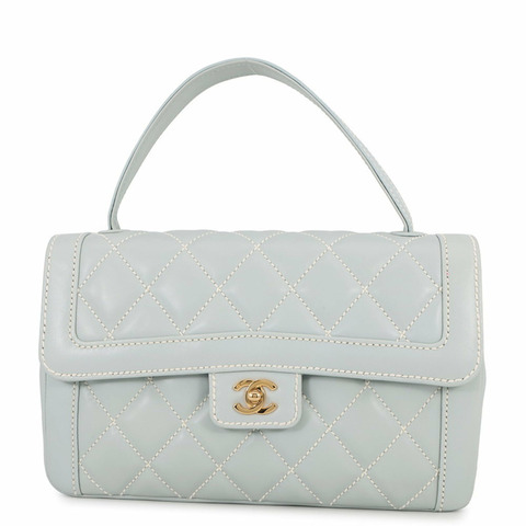 香奈兒手提包，野性縫線，絎縫，Coco標誌，羊皮，香奈兒女士手提包。