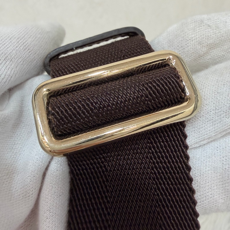 GUCCI 233269 咖皮 防水 PVC 銀釦 胸口包 腰包-29