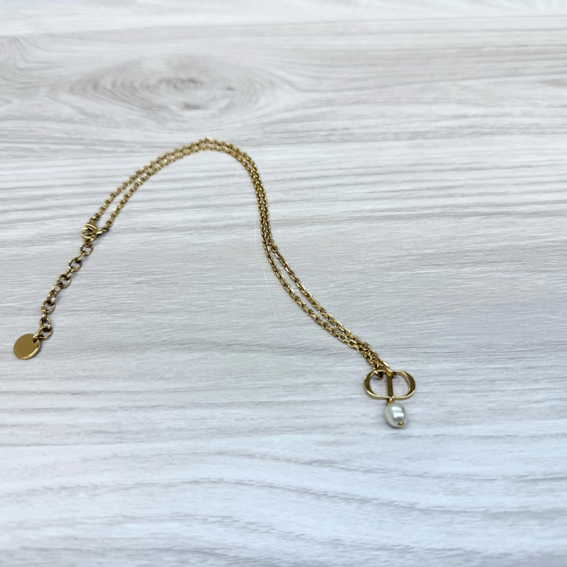 DIOR✨金色珍珠Petit CD項鍊/N1390PTCRS-1