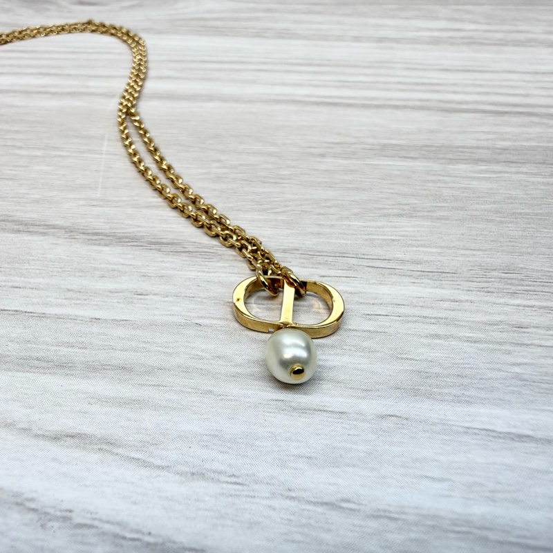 DIOR✨金色珍珠Petit CD項鍊/N1390PTCRS-3