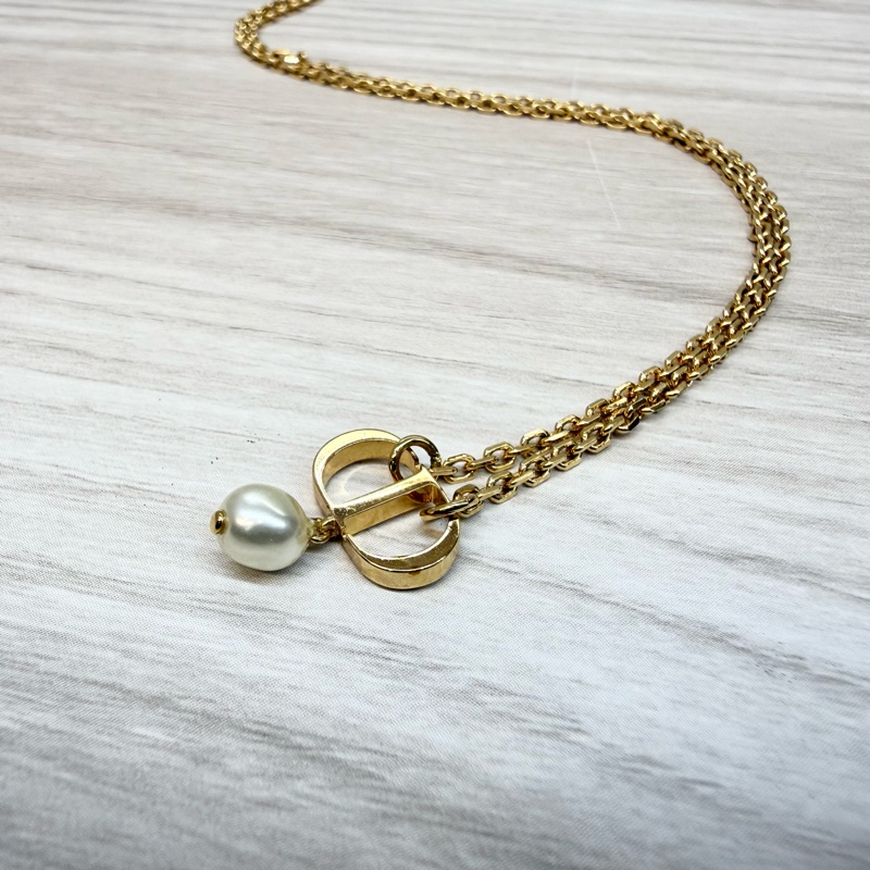 DIOR✨金色珍珠Petit CD項鍊/N1390PTCRS-6