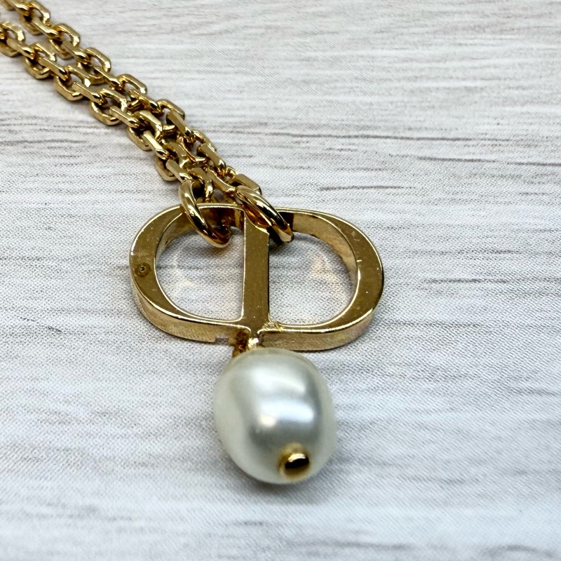 DIOR✨金色珍珠Petit CD項鍊/N1390PTCRS-9