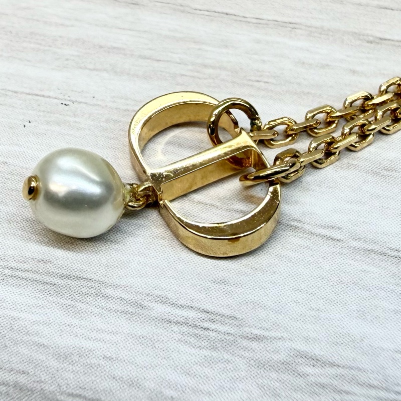 DIOR✨金色珍珠Petit CD項鍊/N1390PTCRS-10