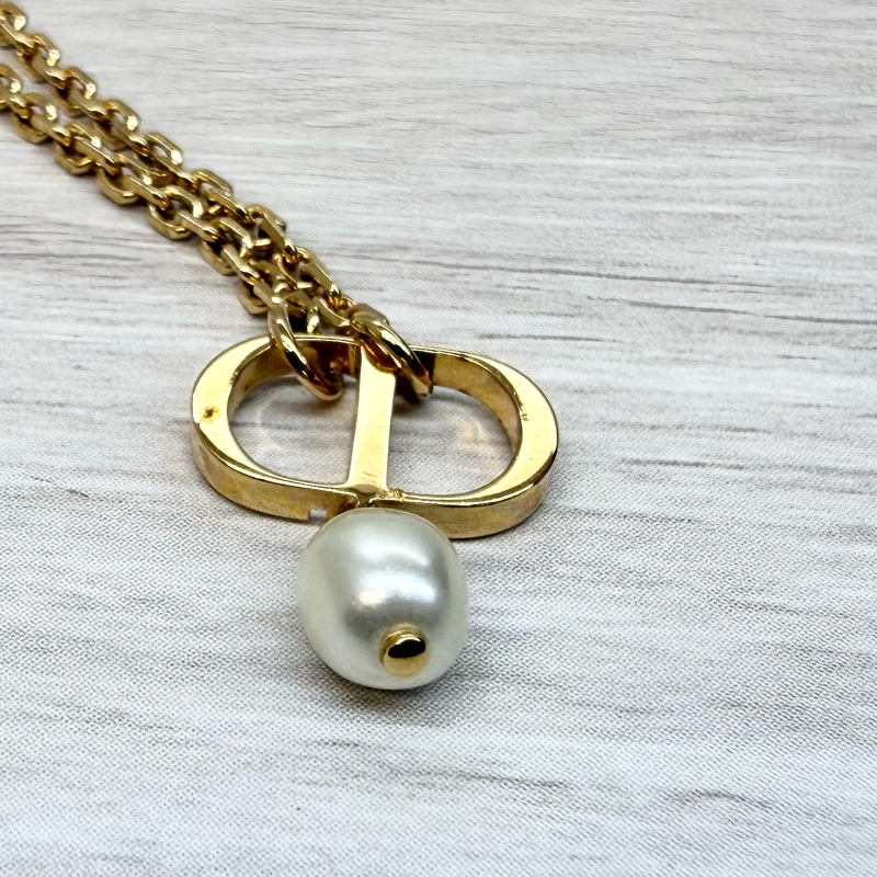 DIOR✨金色珍珠Petit CD項鍊/N1390PTCRS-12
