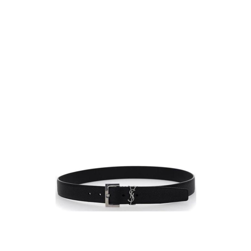 Saint Laurent 男士 logo扣飾皮帶70 75 80 85 90 95 100 105 110碼3cm-3