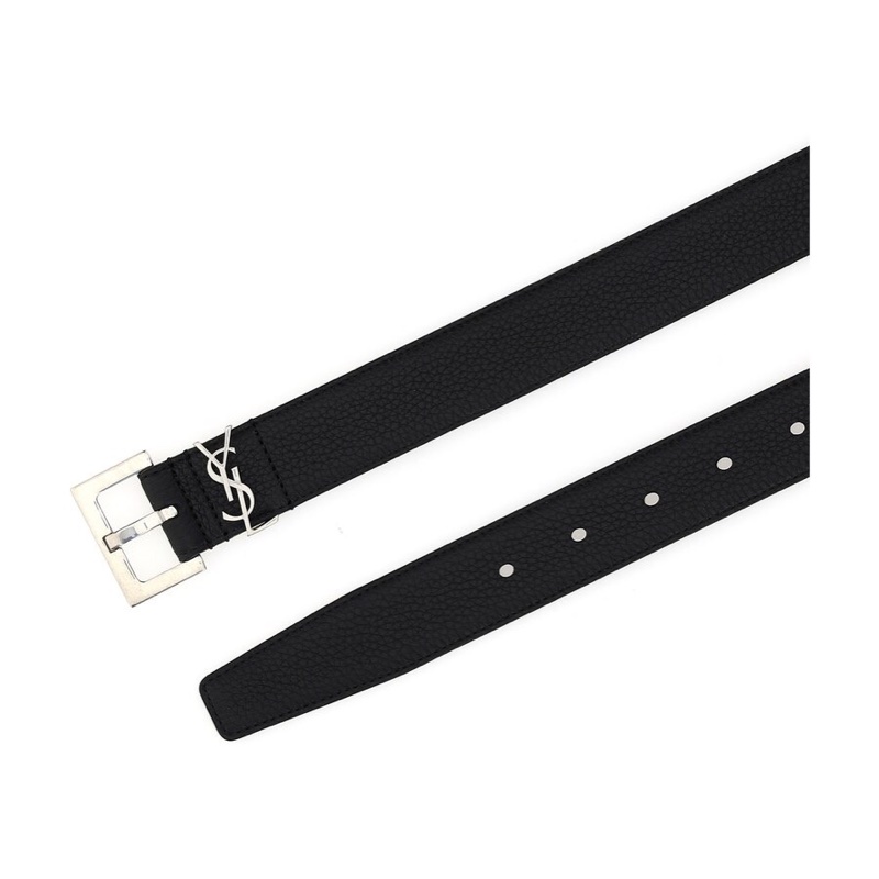 Saint Laurent 男士 logo扣飾皮帶70 75 80 85 90 95 100 105 110碼3cm-4