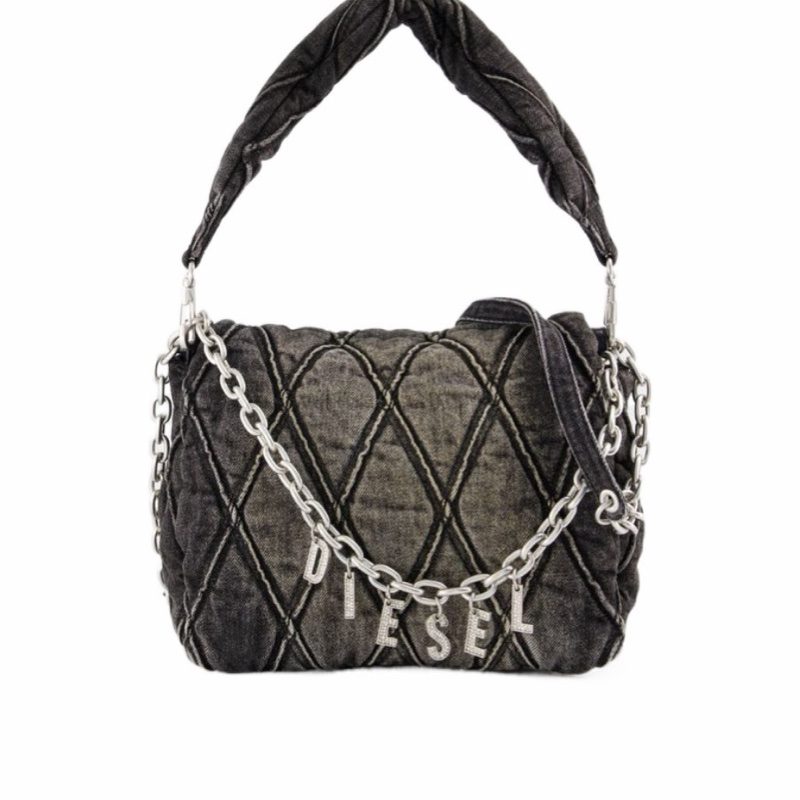 Diesel 女士 徽標單肩包均碼碼常規、27cm*11cm*20cm-0